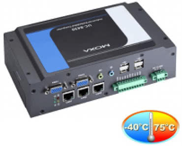 Moxa UC-8430-LX - Wbudowany komputer przemysłowy - 8xSerial/2xVGA/3xLAN [ -40 do 75°C
